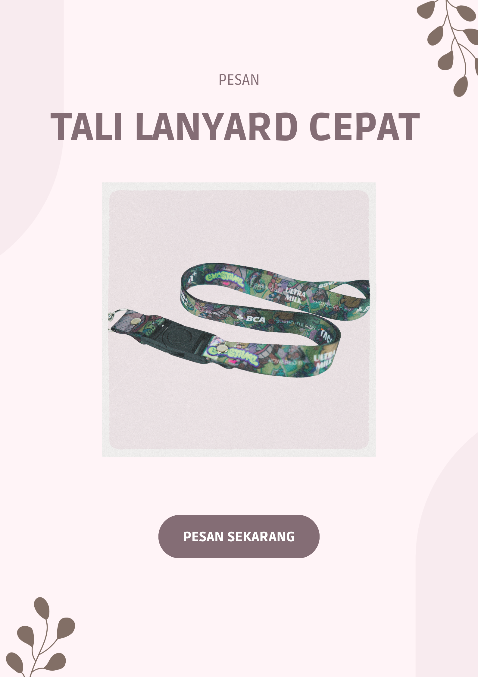 Pesan Tali Lanyard Cepat di Lampung 2025